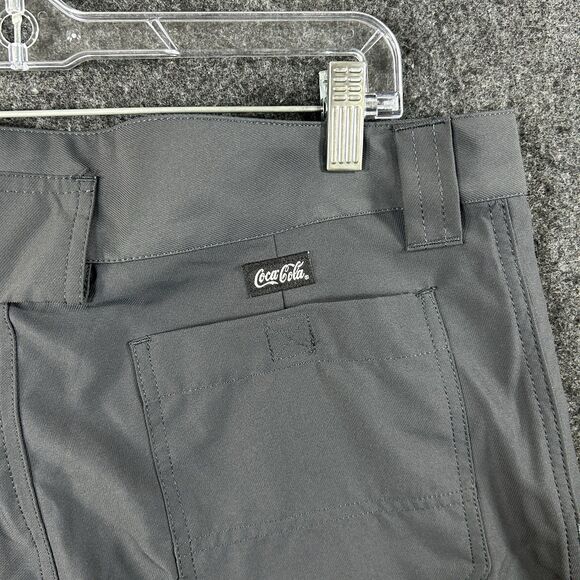 Coca Cola Work Shorts Men's 36RG Gray Cargo Coke Employee Cintas - Picture 4 of 10